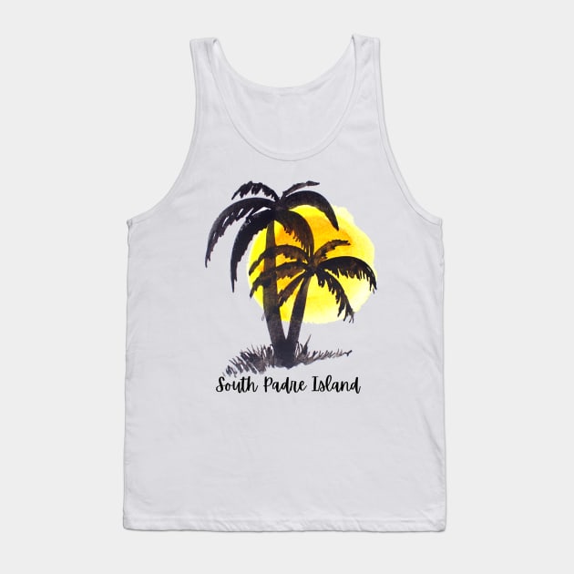 South Padre Island Sun Palms Tank Top by julyperson